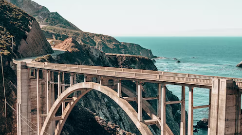 Bridge by the sea